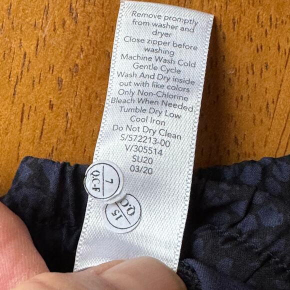 Athleta Brooklyn Joggers Size 4 Blue Black Snakeskin Athletic Pants Lightweight - Picture 8 of 12